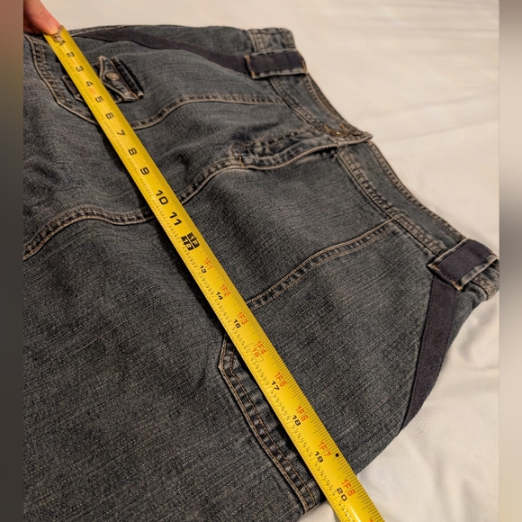 Bass Jeans Knee-Length Denim Utility Skirt – Size 6 – Dark Wash - Picture 13 of 14